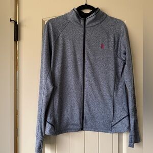 US Polo Association Blue Full-Zip Jacket